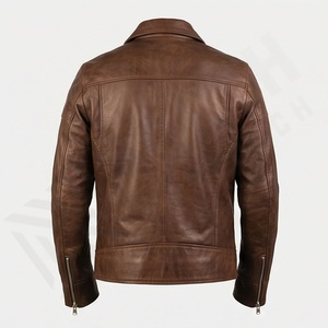 Chaquetas de Cuero Estilo Motero para Hombre, Cuello Camisero, Puños Abiertos, Personalizables, Piel de Oveja, Equipo de Seguridad, Color Personalizado - Product Image 2