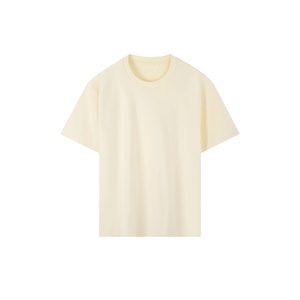 Custom Ivory T Shirt Heavyweight Cotton Oversized Drop Shoulder Men Vintage Plain cream <b>White</b> Streetwear <b>Tee</b> - Product Image 6