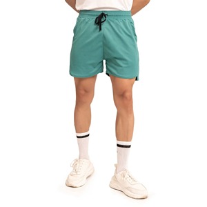 Pantalones Cortos Deportivos de Lana para Hombre, Personalizados al por Mayor, de Color Sólido, para Entrenamiento, Running, Secado Rápido, Gimnasio, Fitness - Product Image 1