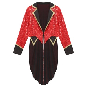 Abrigo de Halloween para <span class=keywords><strong>mujer</strong></span>, esmoquin frontal abierto de manga larga, ropa de abrigo, <span class=keywords><strong>disfraz</strong></span> de <span class=keywords><strong>mago</strong></span> Ringmaster para disfraces de escenario, desfile, ropa de discoteca - Product Image 2