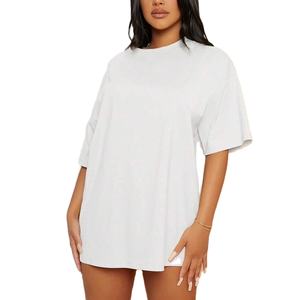 Camiseta Extra Grande de Algodón 100% Personalizada de Marca Privada para Mujer, Transpirable, con Peso Personalizado GSM - Product Image 2