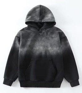 Men's Vintage Hooded Fleece Pullover <b>Hoodie</b> with Pocket Polyester/Cotton Blend Loose Fit Winter Casual Outerwear - Product Image 1