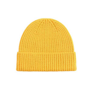 Pink Ribbed Beanie Hat 100% Acrylic Unisex Casual <b>Winter</b> <b>Cap</b> Solid Color Folded Cuff Design Adult Size 56-58CM - Product Image 6