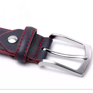 Ceinture de luxe pour homme en cuir véritable de marque célèbre avec logo personnalisé, style automatique et boucle en alliage, prix de gros - Product Image 2