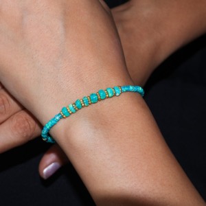 สร้อยข้อมือลูกปัดขนาดใหญ่ สไตล์สร้อยข้อมือลูกปัดเม็ดใหญ่ สร้อยข้อมือดีไซน์โดดเด่น เครื่องประดับลูกปัดทำมือ สร้อยข้อมือแฟชั่นทันสมัย - Product Image 1
