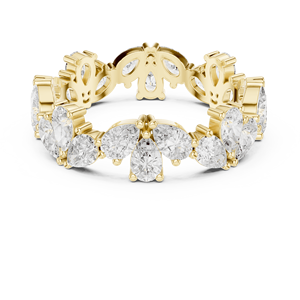 Oro Vibe jewels 10K Solitario Moissanite Anillo Diseño Elegante - Product Image 4