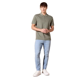 2025 nuevo diseño algodón poliéster secado rápido Polo Casual manga corta tejido hombres polos con impresión personalizada - Product Image 1