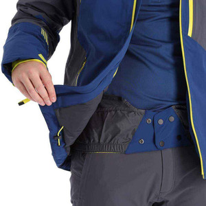 Custom Men's Premium Color-Block Hooded Ski Jacket and Pants Set – <b>Waterproof</b> Insulated Two-Piece <b>Snowsuit</b> / Winter Ski Wear for - Product Image 5