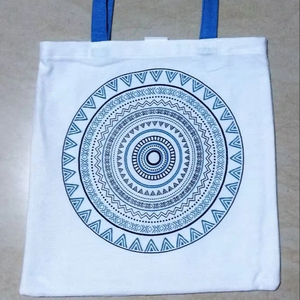 Cotton Twill Soft-loop <b>Collapsible</b> Square European Design Tote Bag with Long Hand Length Handle 50x90cm - Product Image 1