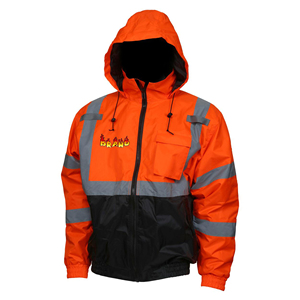 Custom High Visibility Reflective Safety jacket for Construction <b>work</b> Wear With Pockets Long Sleeves <b>Waterproof</b> jacket for mens - Product Image 1