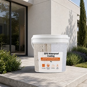 Textured Semi Gloss Decorative <b>Waterproof</b> Low VOC Coating For EIFS 1K Dryvit Eco Friendly Exterior Insulation Wall Aesthetic - Product Image 1