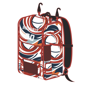 Mochila personalizada para club de béisbol con estampado personalizado, bolsa deportiva con compartimento para tacos, sección para guantes y diseño para viajes - Product Image 3