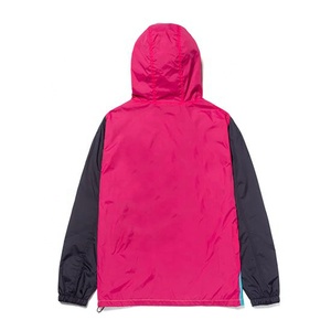 Latest Summer Custom Color <b>Block</b> Professional Windproof Street Wear Upper Zip Hoodie Breathable Windbreaker Jackets For Men - Product Image 3