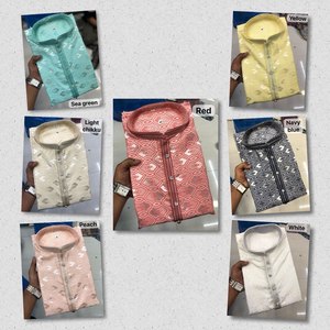 NOIIR PIGEON Ensemble Kurta Pyjama en Soie Jacquard pour Homme, Boutons Designer, Séchage Rapide, Infroissable, Style Ethnique Indien - Product Image 5