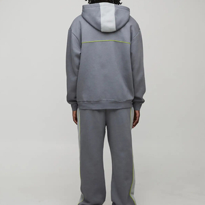 Survêtement à capuche zippé de fabrication professionnelle, best-seller, design unique, coupe oversize, prix abordable, pour hommes - Product Image 1
