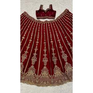 Vestido de Noche de Diseñador, Lehenga para Fiesta con Lentejuelas, Bordado Dori y Zari - Product Image 2