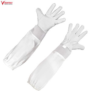 Guantes de apicultura de piel de cabra premium con mangas largas ventiladas y puños a prueba de picaduras, de seguridad y protección, los más vendidos para apicultura. - Product Image 6