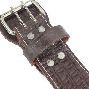 Ceinture de musculation personnalisée pour hommes, ceinture de soutien lombaire robuste pour l'entraînement, fournisseur OEM ODM - Product Image 4
