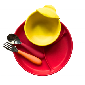 Plateau d'alimentation pour bébé à 3 compartiments en silicone, modèle américain KKSBB102, pratique pour la famille, marque Kimkai, service ODM/OEM, usine - Product Image 6