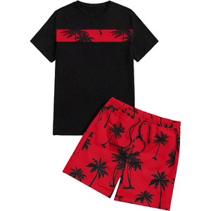 Conjunto Deportivo Informal de 2 Piezas para Hombre, Personalizado con Marca, Transpirable, Camiseta de Manga Corta y Pantalones Cortos, para Fitness y Deportes de Verano - Product Image 3