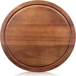 Natural Hardwood Acacia Cutting Board Antibacterial Kitchen Use Reversible Acacia Wood <b>Butcher</b> Block Heavy Duty Cutting Board - Product Image 4