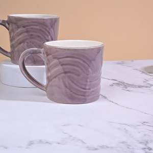 Juego de 2 Tazas de Vidrio de Doble Pared Color Rosa Ámbar Suave, Tazas de Porcelana Modernas y Creativas con Logotipo para Café, Alta Calidad para Camping - Product Image 6
