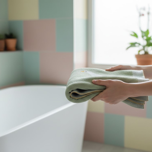 พรมเช็ดเท้าแบบทัฟท์ ดีไซน์ทันสมัย ผลิตจากผ้าฝ้ายแท้ 100% คุณภาพหรูหรา |   พรมห้องน้ำแบบถักเนื้อนุ่มซึมซับน้ำได้ดี |   ทนทาน ระบายอากาศได้ดี แห้งเร็ว - Product Image 2