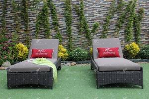 Sillón de Ratán Individual de Diseño Moderno para Exteriores con Cojín Resistente y Ecológico para Espacios de Patio de Hoteles y Resorts - Product Image 5