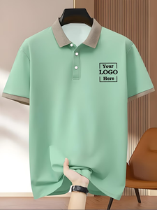Camisetas Casuales Personalizadas para Hombre - Servicio OEM, Nombre del Equipo Personalizado, Impresión Frontal, Secado Rápido, Manga Corta, Azul Marino, Caqui, Contraste - Product Image 4