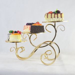 Soporte de Pastel de Metal Dorado de 4 Niveles, Ecológico, Torre de Exhibición de Postres, Bandeja para Servir Cupcakes y Pasteles para Bodas, Cumpleaños, Eventos y Fiestas Modernas - Product Image 2