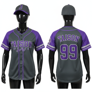 Camiseta de Béisbol para Mujer, 150 GSM, Tela de Poliéster Transpirable, Verde Crema, Franja Vertical, Cierre de Botones, Logotipo Personalizado - Product Image 5