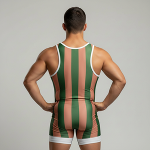 Nouveaux justaucorps de lutte personnalisés pour hommes, entièrement sublimés, avec combinaison de musculation extensible sublimée - Product Image 5