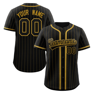 Maillot de baseball rayé bleu clair personnalisé unisexe à manches courtes avec boutons sur le devant en polyester respirant, impression du nom de l'équipe 00, ODM OEM - Product Image 2