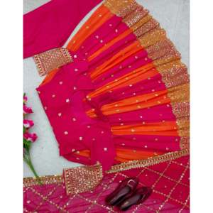 Robe de soirée pour femme avec élégant ensemble Dupatta Pent et magnifique - Product Image 6