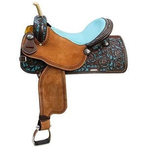 Selle de polo anglaise personnalisable OEM/ODM, nouveau style, en cuir véritable, pour l'équitation, le ranch et le roping, adaptée à toutes les tailles - Product Image 2
