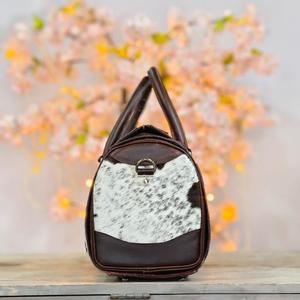 Bolsa Deportiva de Lujo de Cuero Vacuno con Hebilla Turquesa y Cierre de Cremallera, Diseño Girasol, Ligera, Gran Capacidad, Premium - Product Image 2