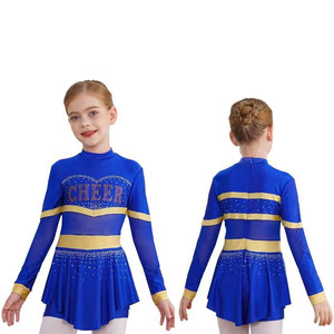 Ensemble de sport confortable pour tout-petits, tenue de gymnastique très extensible, uniforme de cheerleading pour enfants, tenue d'équipe scolaire - Product Image 4