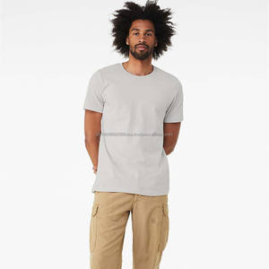 Camiseta de Cuello Redondo para Hombre, Lisa, Modelo Ringer 5050, de Poliéster y Algodón, al por Mayor - Product Image 1