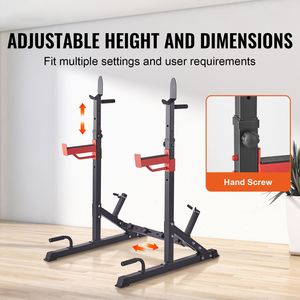 Adjustable Multi-Functional Power <b>Rack</b> with Squat Stand Free Bench Press Weight <b>Plate</b> Storage Hook Custom Wood Packaging - Product Image 2