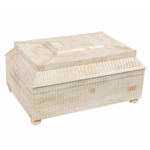 Boîte à Bijoux Artisanale de Haute Qualité en Os Incrusté, Boîte de Rangement en Os Incrusté, Organisateur de Bijoux en Os à Prix de Gros - Product Image 1
