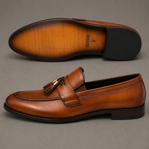 Mocasines de Cuero Vacuno para Hombre, Tallas Grandes, Ligeros, Transpirables, Antideslizantes, con Borlas y Suela de Goma, de LEATHER STUDIO - Product Image 3