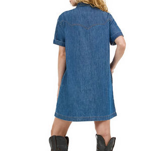 Hot Sale Women's Boxy Chic Casual Denim Jacket Trending Coat Regular Length Plain Dyed 100% Autumn Winter Summer - Product Image 2
