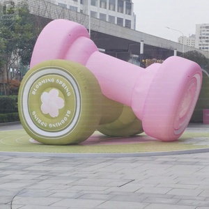 Haltère gonflable de qualité commerciale avec logo personnalisé, équipement de fitness gonflable pour campagne saisonnière/<span class=keywords><strong>Expo</strong></span> Santé - Product Image 3