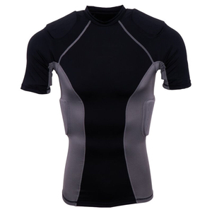 Elite American Football <b>Padded</b> Compression Top Quick Dry Athletic Shirts for Practice and Game Day Use Football <b>Padded</b> Jerseys - Product Image 1