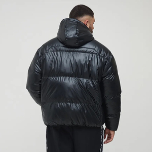 Veste matelassée en toile avec logo personnalisé, durable, légère, à capuche, streetwear, réversible, chaude, isolée, vêtements d'extérieur, OEM - Product Image 5