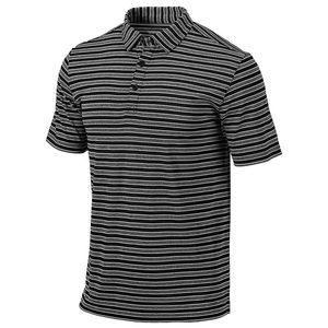 Chemise décontractée bleue unie à manches courtes pour homme, tricotée, coupe classique, boutonnée, 100 % polyester, séchage rapide, service OEM - Product Image 3