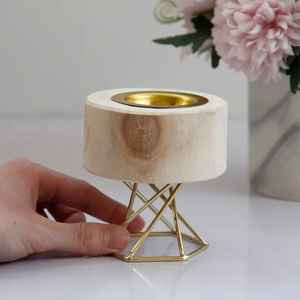Soporte de Metal de Lujo para Incienso con Base de Madera, para Ramadán, Eid, Bodas, la Mejor Calidad, Estilo Árabe, Moderno, Quemador de Mubkhar y Oud - Product Image 6