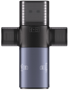<span class=keywords><strong>Adaptador</strong></span> OTG 3 en 1 de Aluminio, <span class=keywords><strong>USB</strong></span> a Tipo C, Compatible con Android y <span class=keywords><strong>Apple</strong></span>, Apto para Computadoras Portátiles, Tabletas y Teléfonos Móviles - Product Image 2