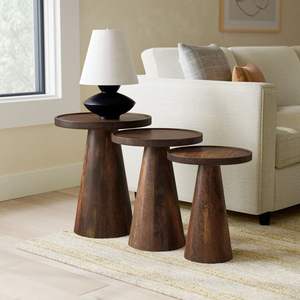Refined Wooden Side <b>Table</b> Made For Elegant Interiors With Smooth <b>Edges</b> Balanced Height And Strong Wooden Legs - Product Image 3
