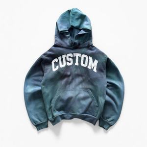 Hip Hop Japanese <b>Sweatshirt</b> Hoodie French Terry Hooded Oversize Drop Shoulder Vintage Washed Heavyweight Breathable Hoodies - Product Image 1